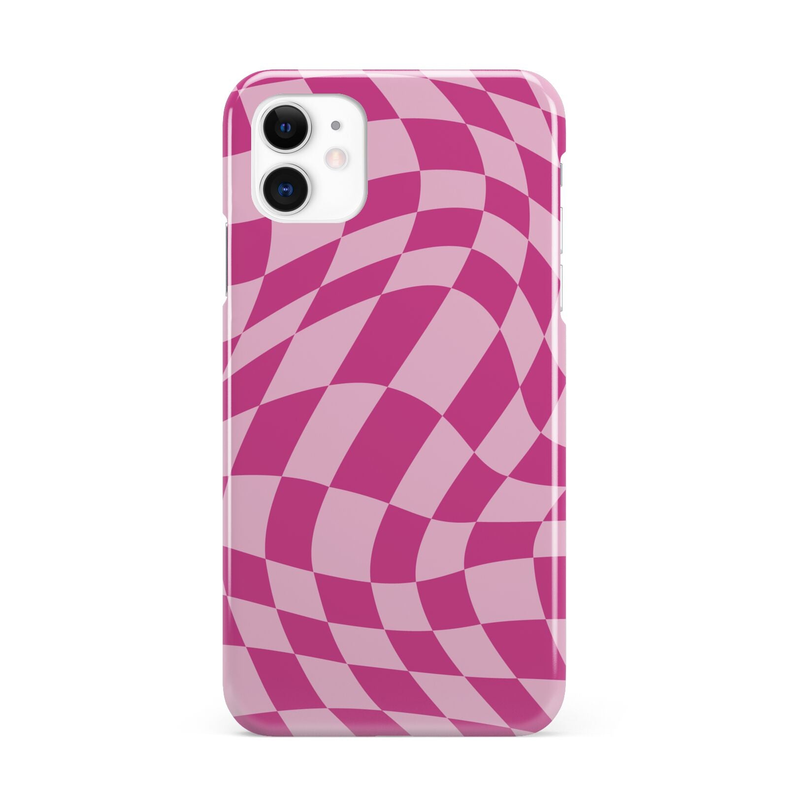 Wavy Check iPhone 11 3D Snap Case