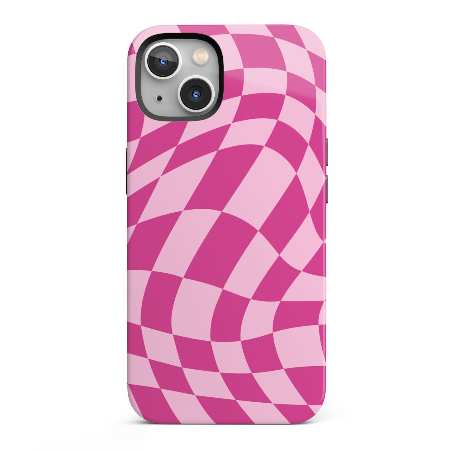 Wavy Check iPhone 13 Full Wrap 3D Tough Case