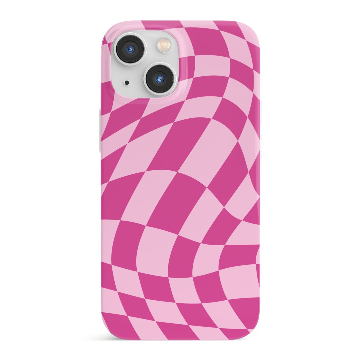 Wavy Check iPhone 13 Mini Full Wrap 3D Snap Case