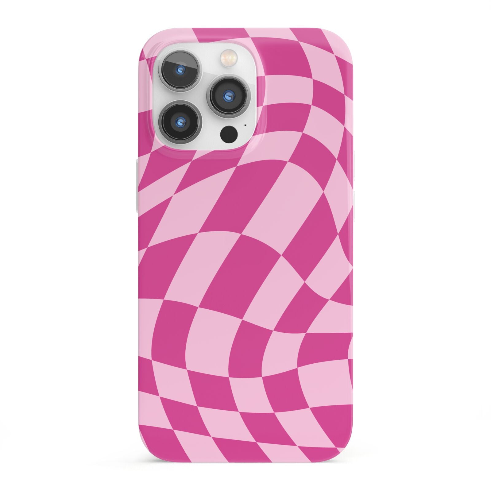 Wavy Check iPhone 13 Pro Full Wrap 3D Snap Case