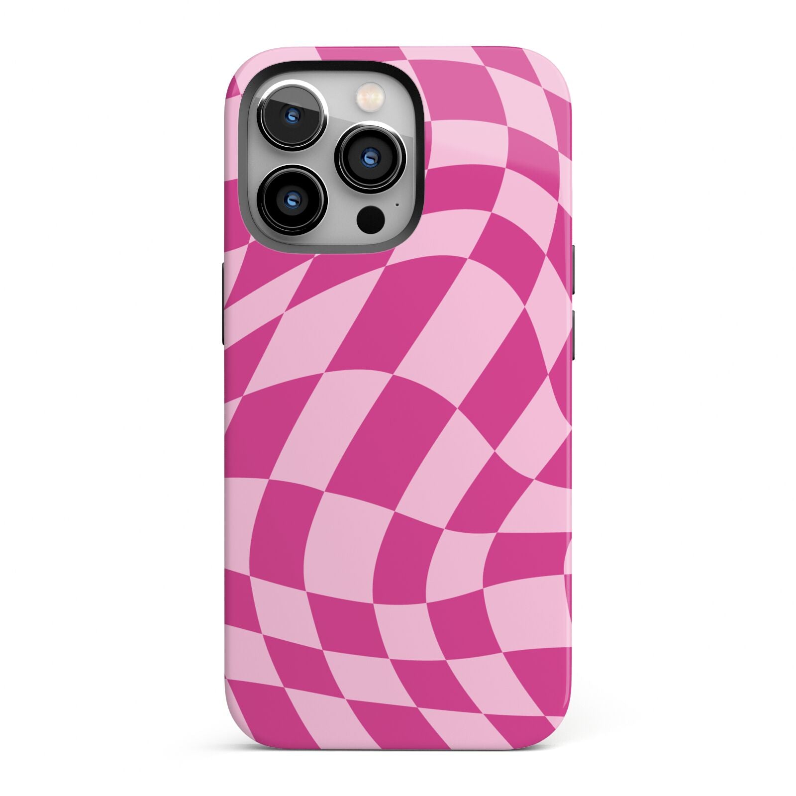 Wavy Check iPhone 13 Pro Full Wrap 3D Tough Case