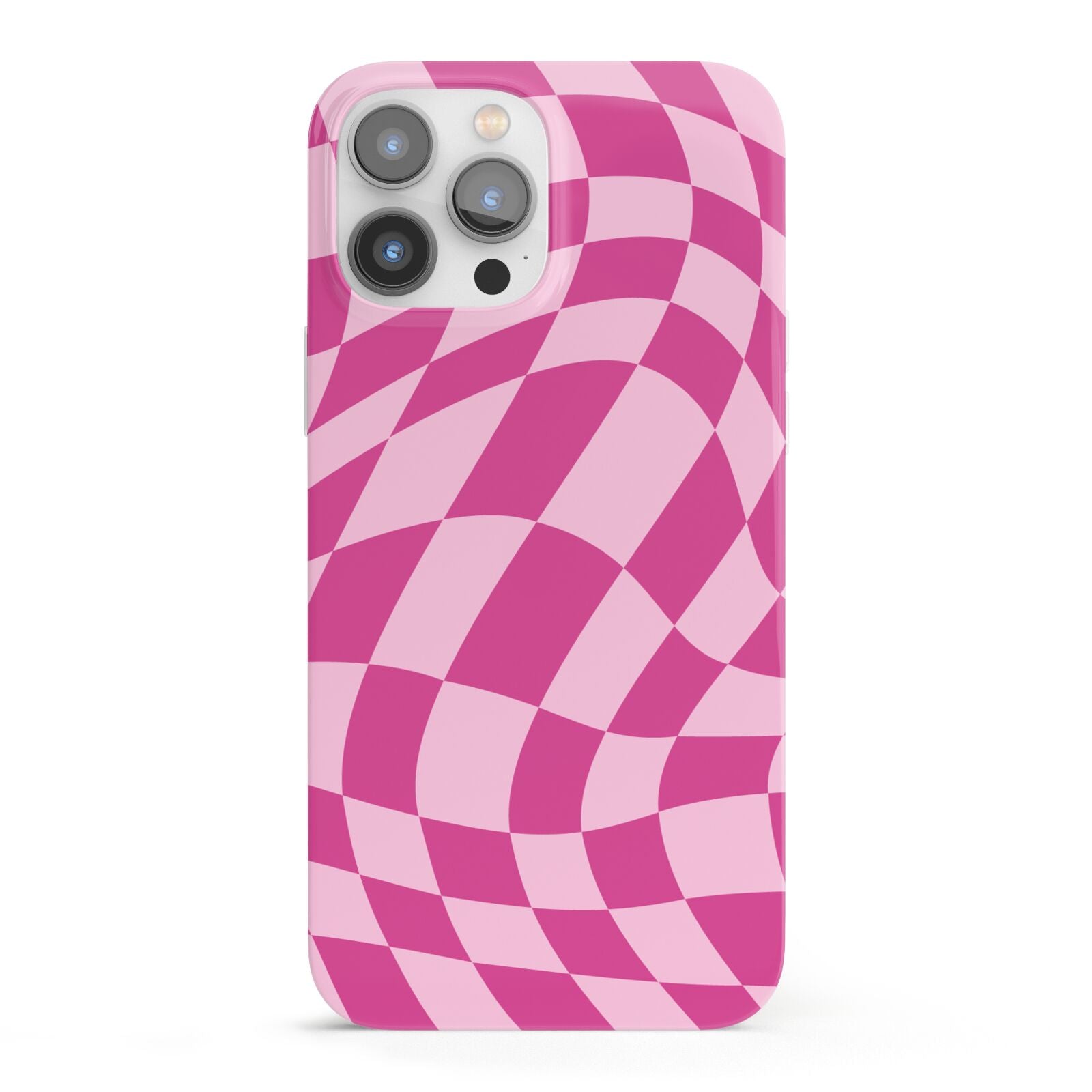 Wavy Check iPhone 13 Pro Max Full Wrap 3D Snap Case