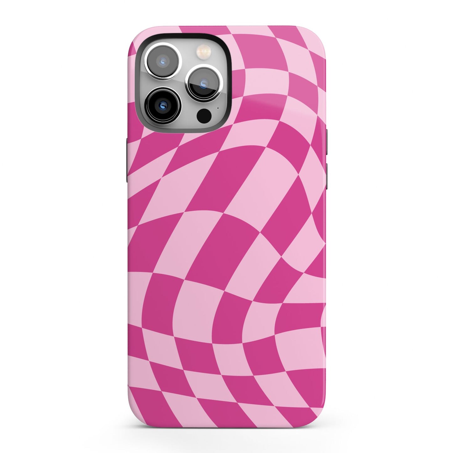 Wavy Check iPhone 13 Pro Max Full Wrap 3D Tough Case