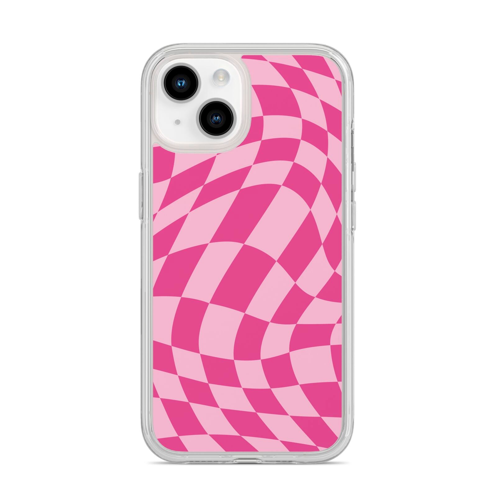 Wavy Check iPhone 14 Clear Tough Case Starlight