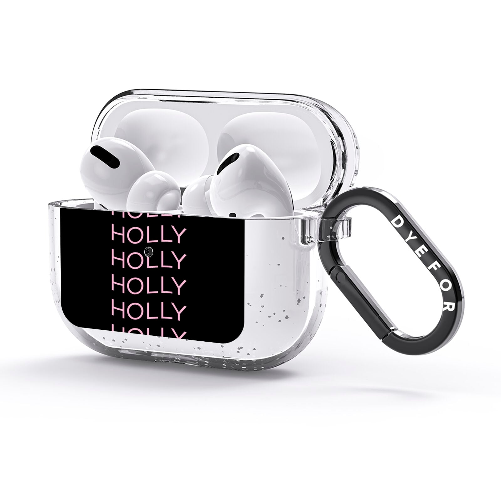 Wavy Name AirPods Glitter Case 3rd Gen Side Image