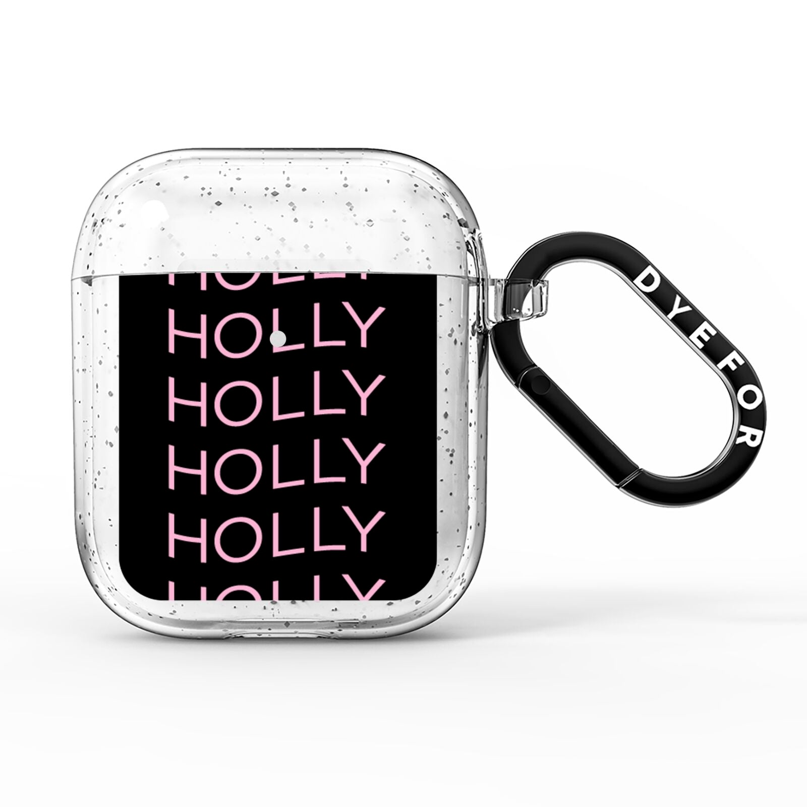 Wavy Name AirPods Glitter Case