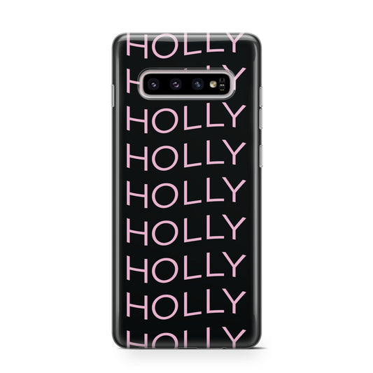 Wavy Name Protective Samsung Galaxy Case