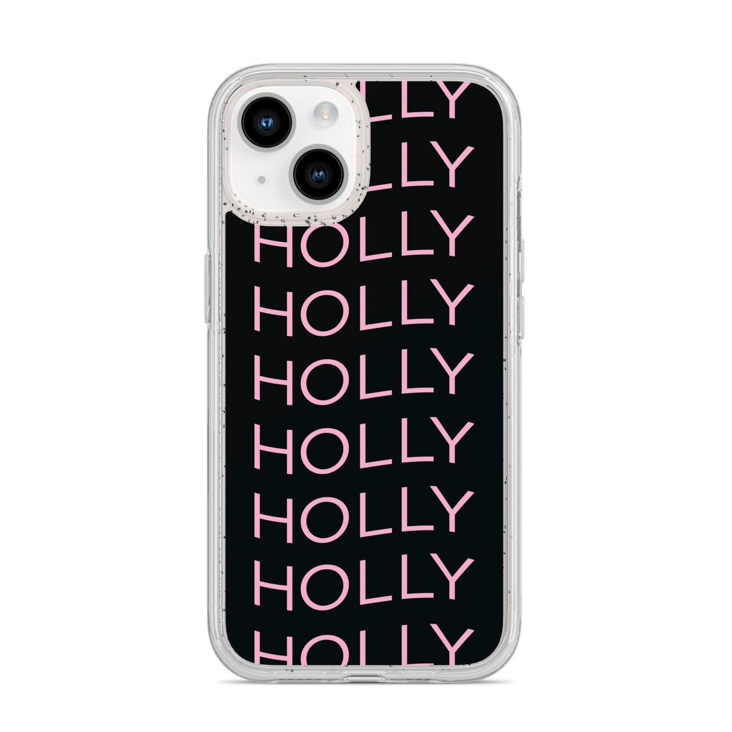 Wavy Name iPhone 14 Glitter Tough Case Starlight