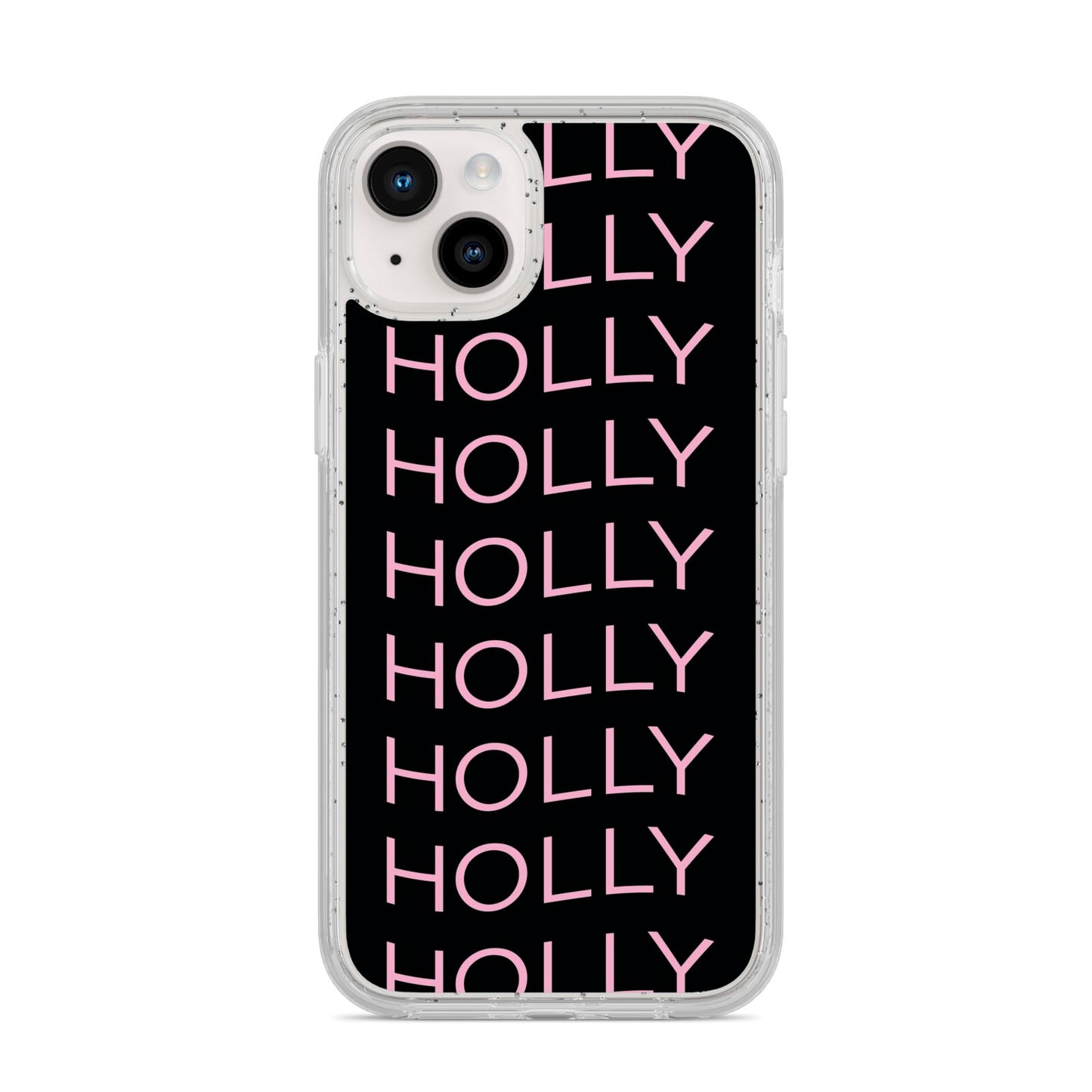 Wavy Name iPhone 14 Plus Glitter Tough Case Starlight