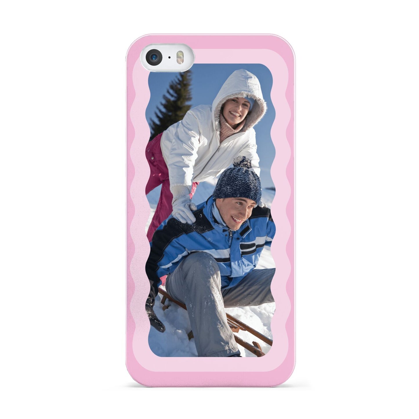 Wavy Photo Border Apple iPhone 5 Case