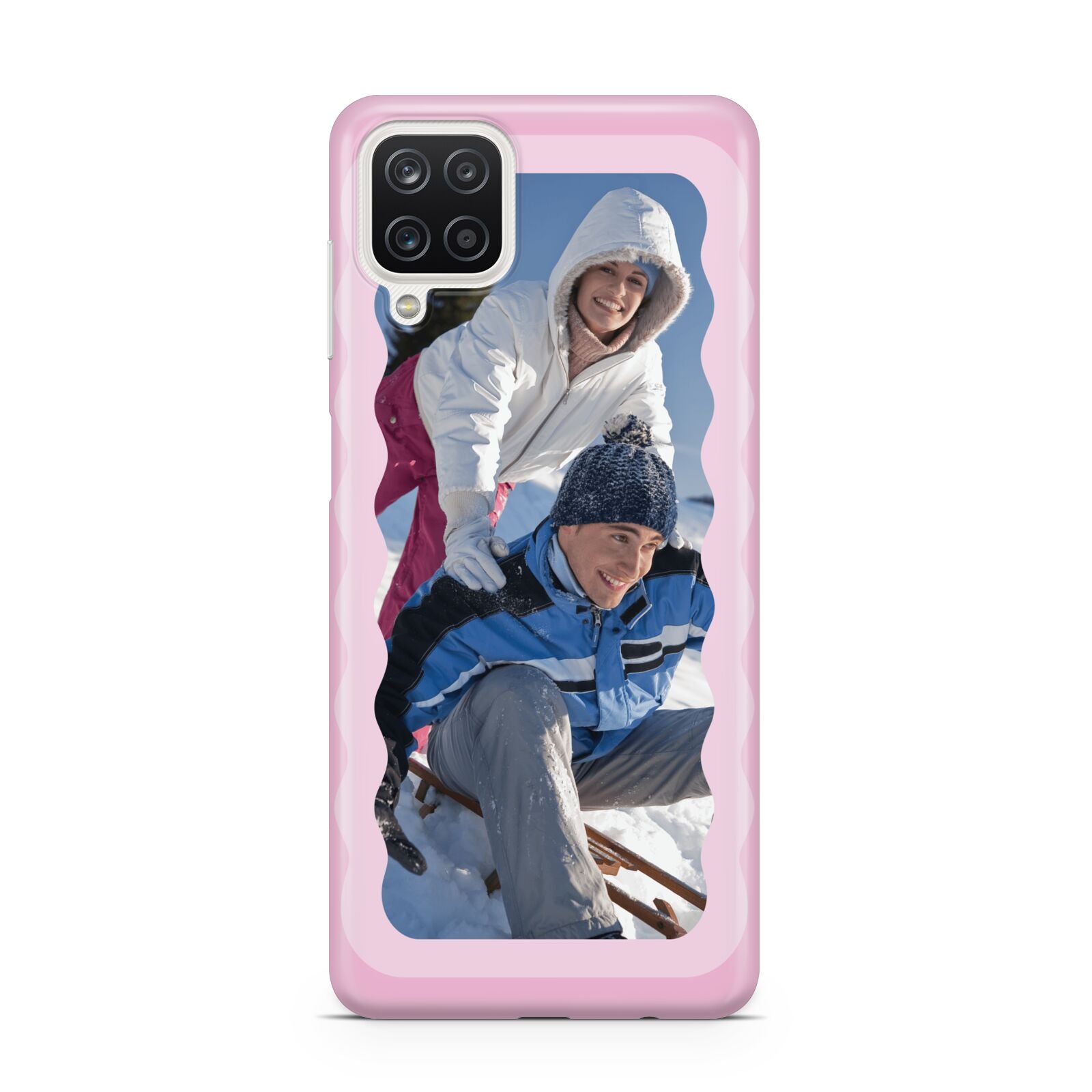 Wavy Photo Border Samsung A12 Case