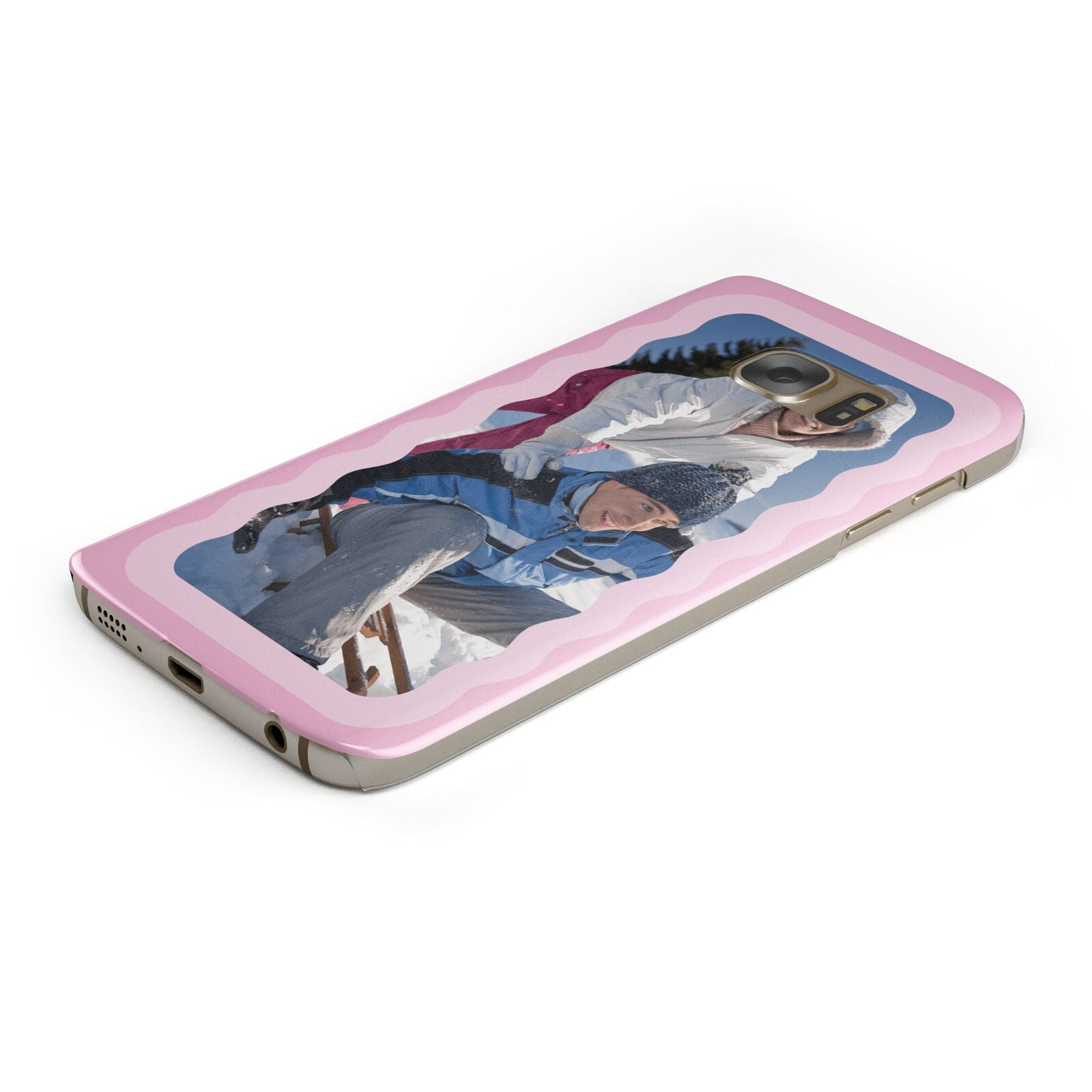 Wavy Photo Border Samsung Galaxy Case Bottom Cutout