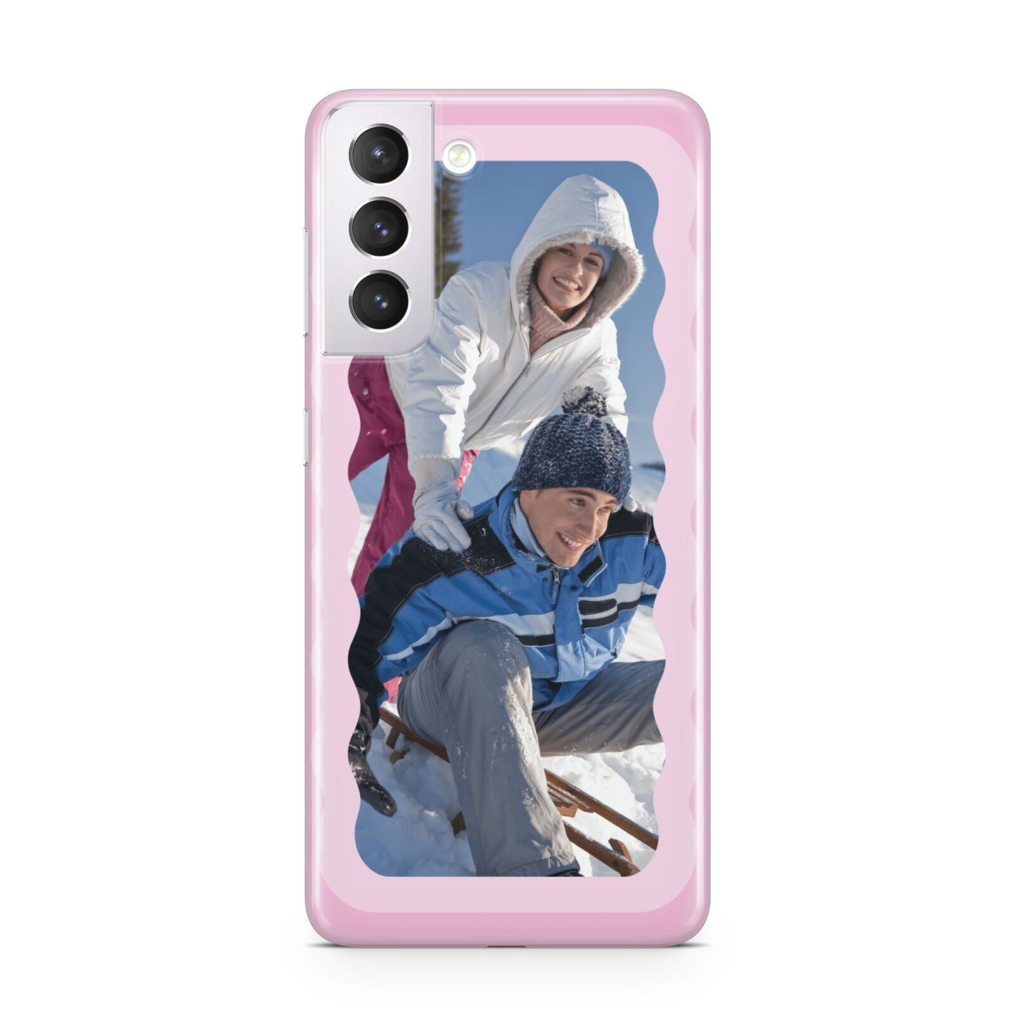 Wavy Photo Border Samsung S21 Case