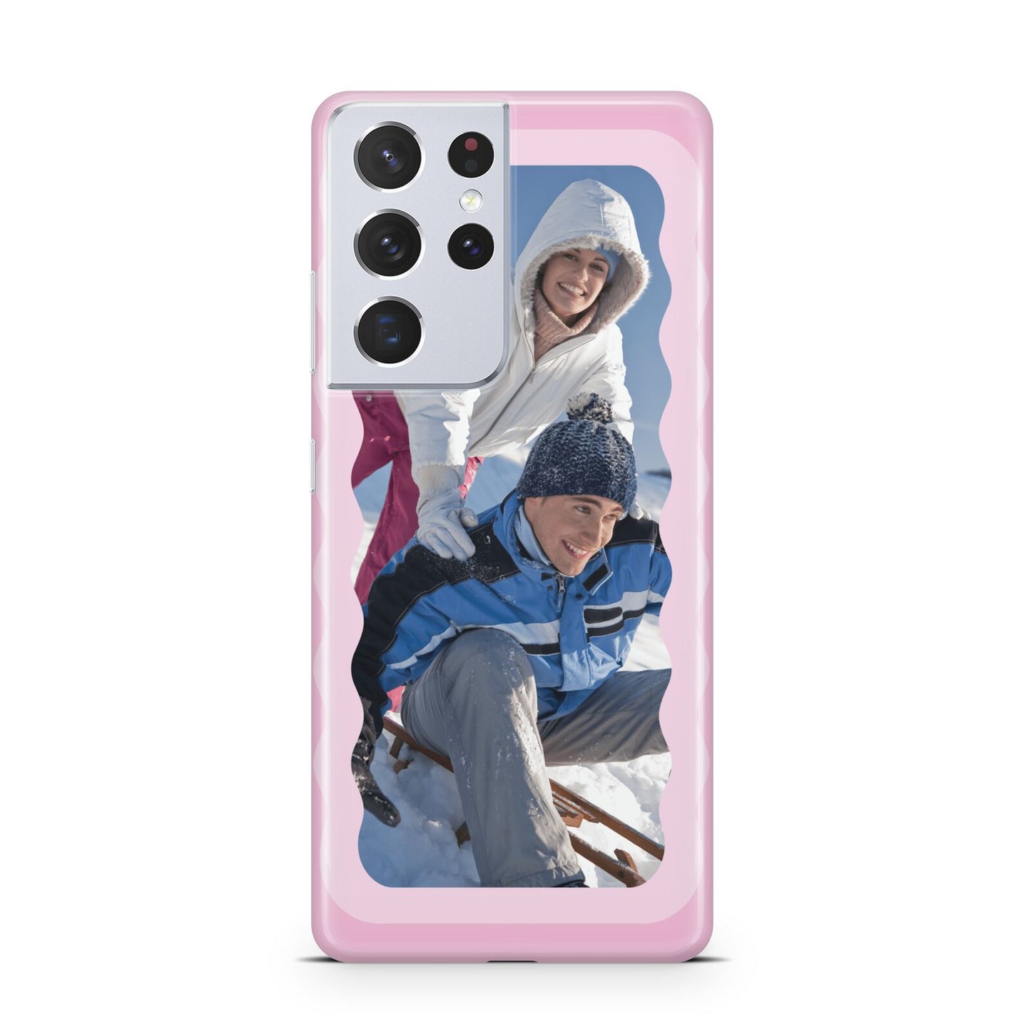 Wavy Photo Border Samsung S21 Ultra Case