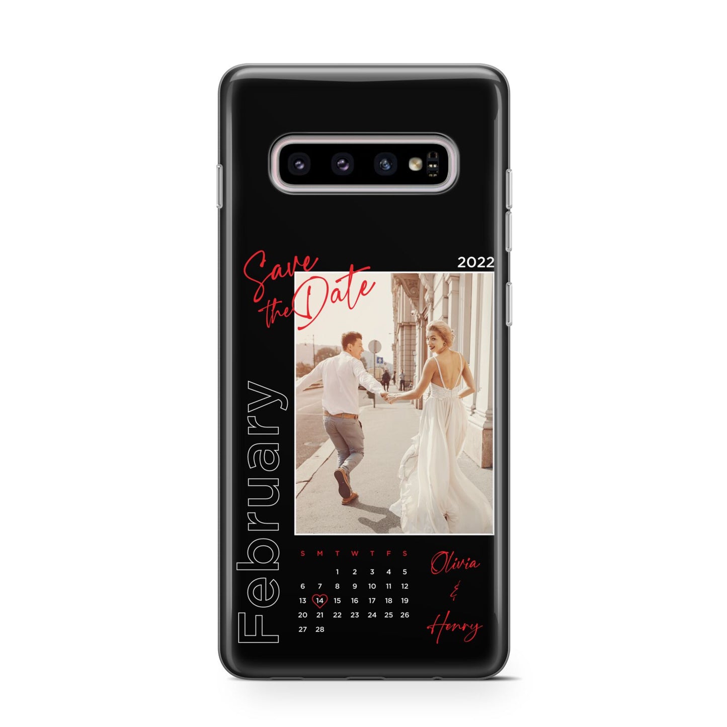 Wedding Date Personalised Photo Protective Samsung Galaxy Case