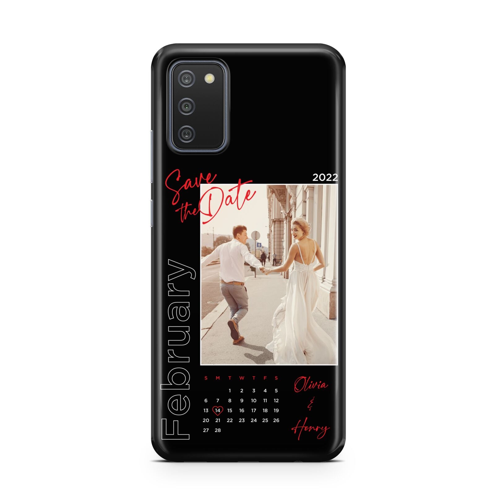 Wedding Date Personalised Photo Samsung A02s Case