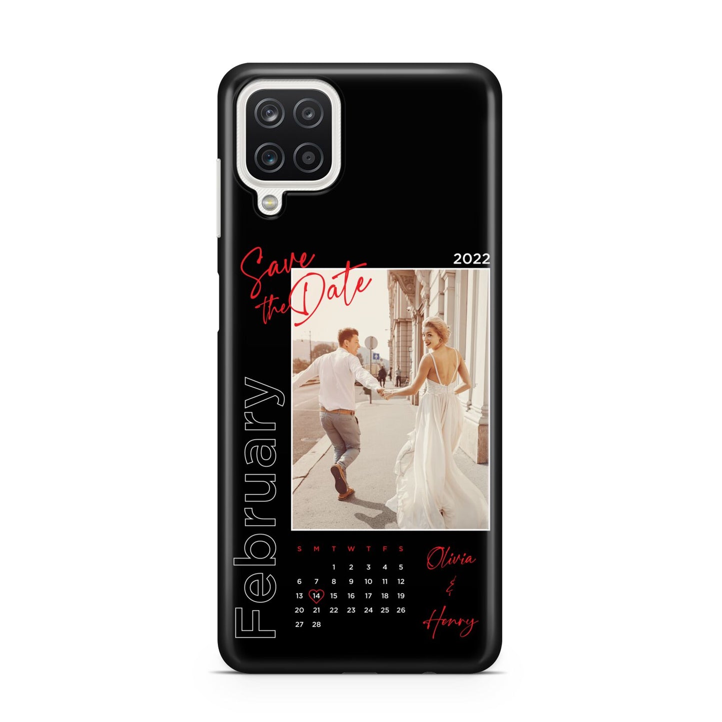 Wedding Date Personalised Photo Samsung A12 Case