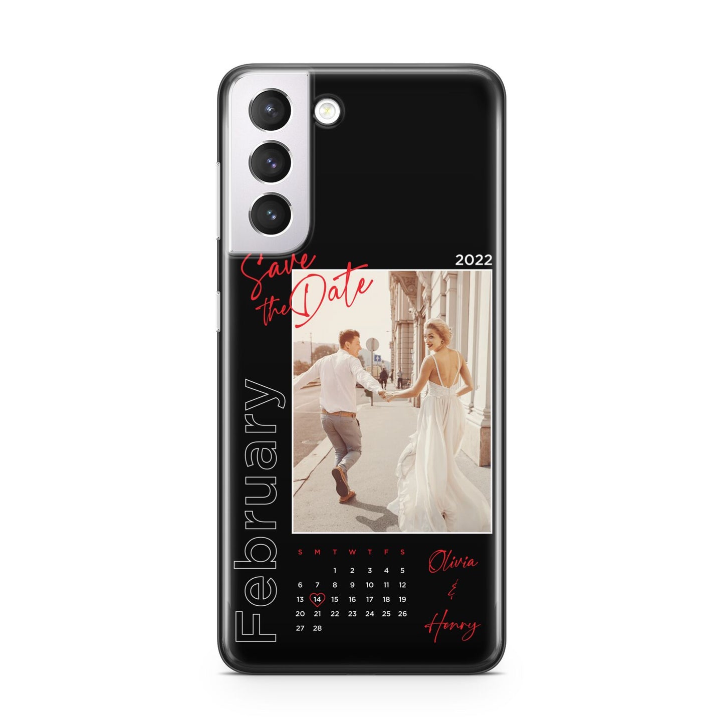 Wedding Date Personalised Photo Samsung S21 Case