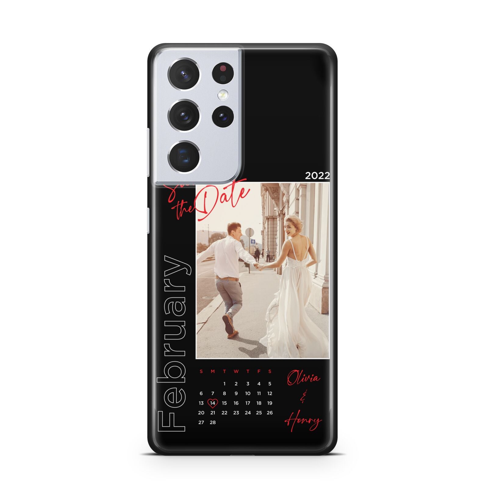 Wedding Date Personalised Photo Samsung S21 Ultra Case