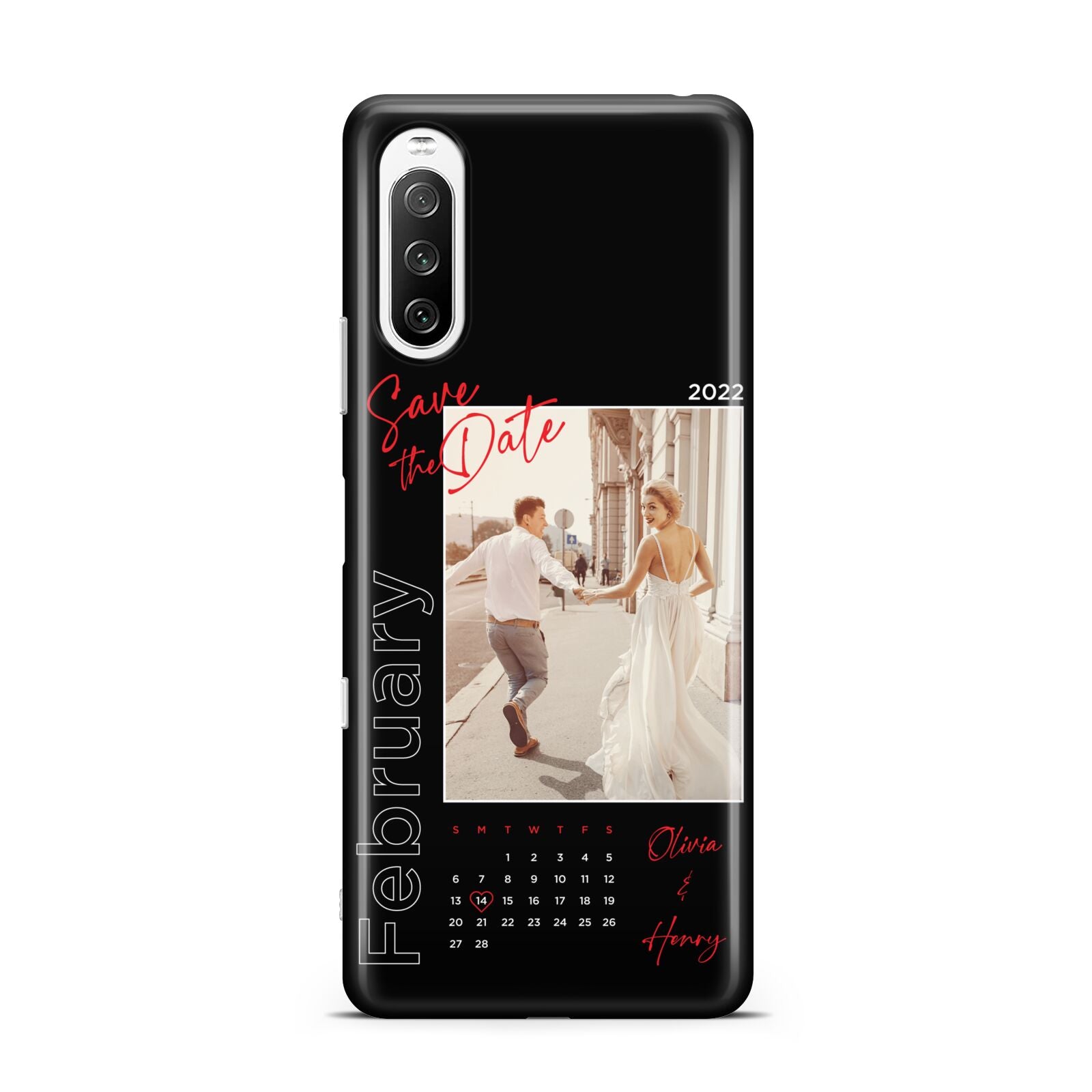 Wedding Date Personalised Photo Sony Xperia 10 III Case