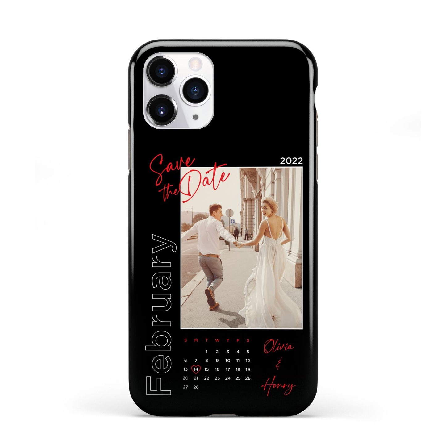 Wedding Date Personalised Photo iPhone 11 Pro 3D Tough Case