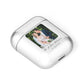 Wedding Photo Upload Keepsake with Text AirPods Case Laid Flat