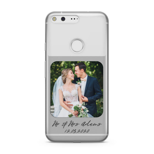 Wedding Photo Upload Keepsake with Text Google Pixel Case