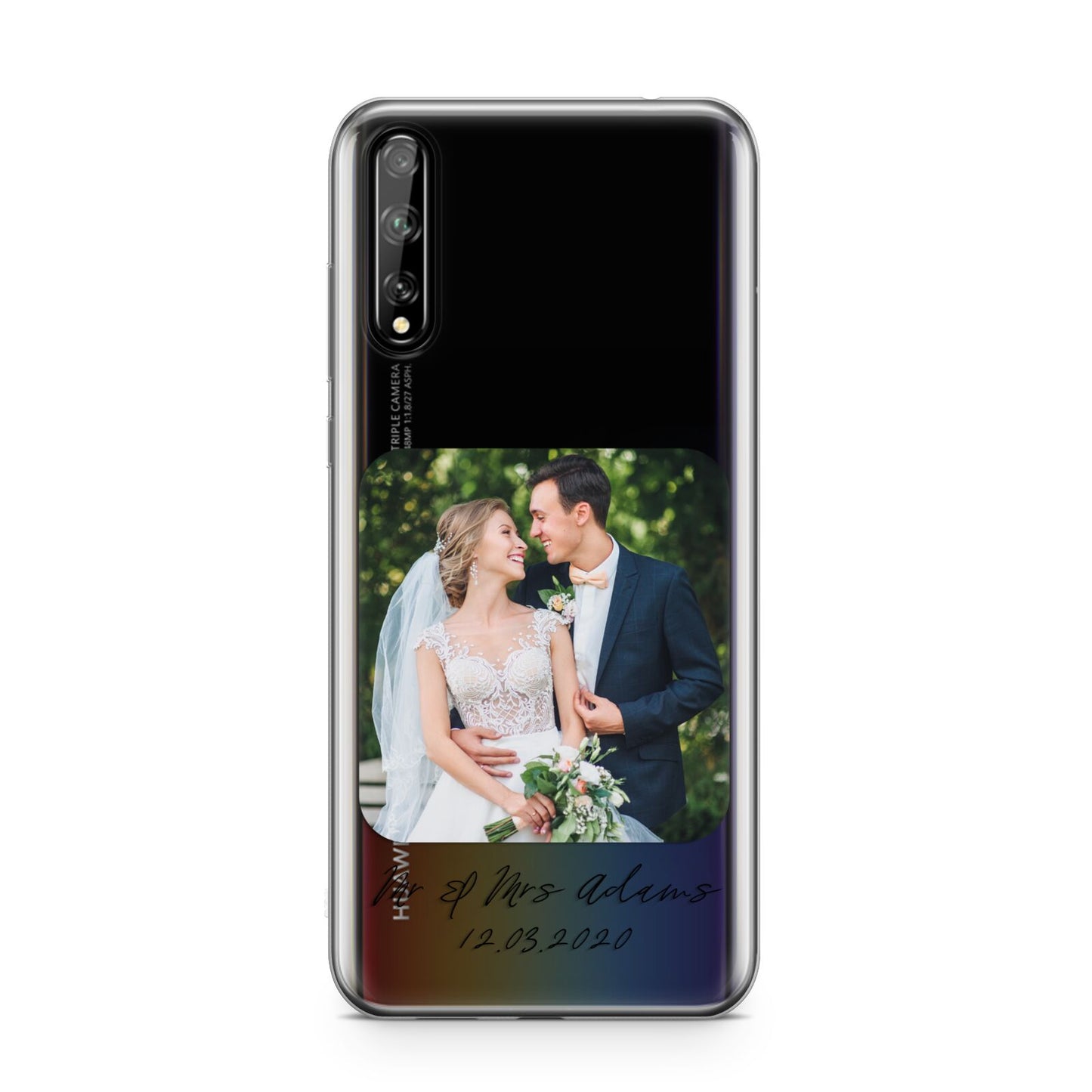 Wedding Photo Upload Keepsake with Text Huawei Enjoy 10s Phone Case