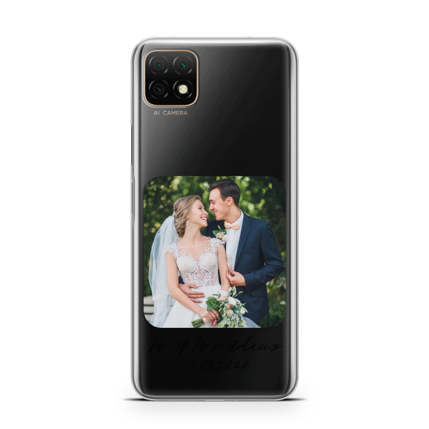 Wedding Photo Upload Keepsake with Text Huawei Enjoy 20 Phone Case