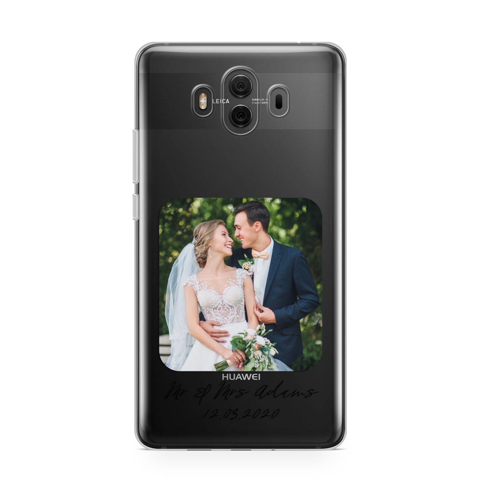 Wedding Photo Upload Keepsake with Text Huawei Mate 10 Protective Phone Case