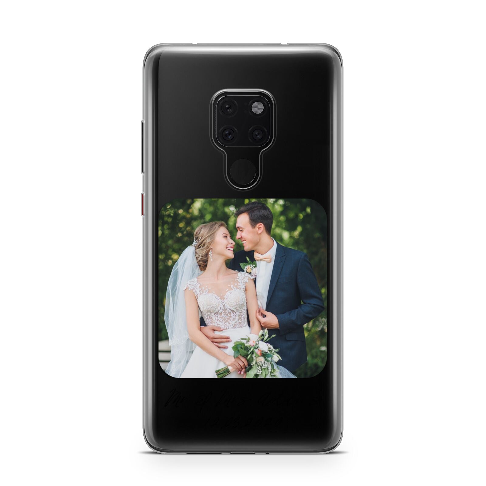 Wedding Photo Upload Keepsake with Text Huawei Mate 20 Phone Case