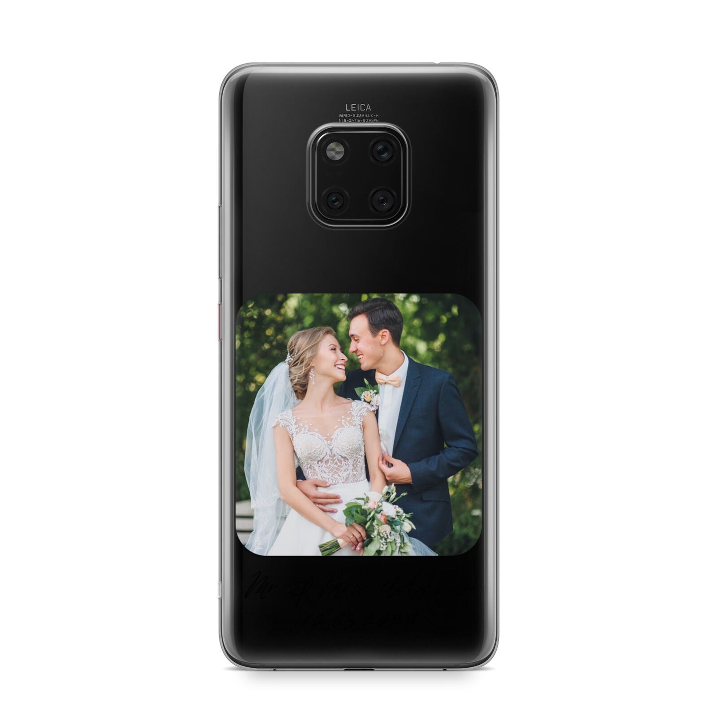 Wedding Photo Upload Keepsake with Text Huawei Mate 20 Pro Phone Case