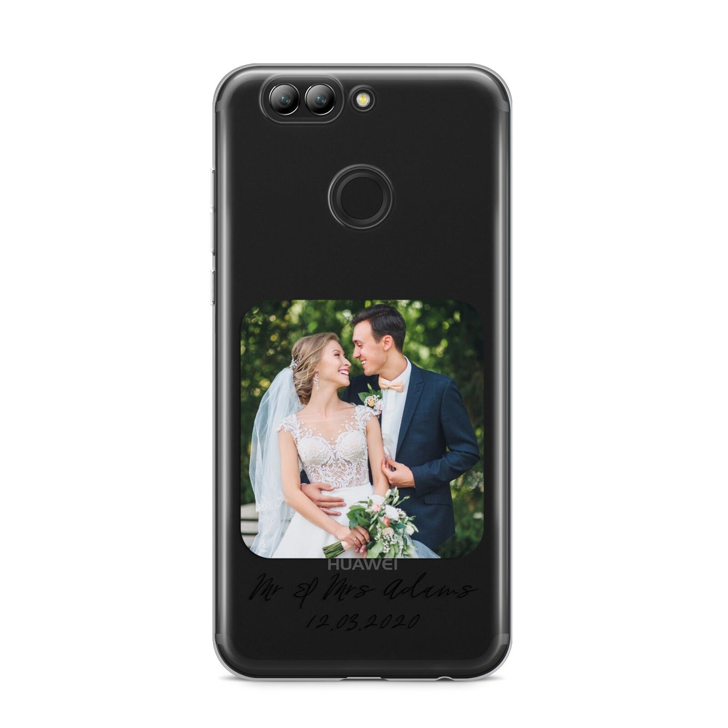 Wedding Photo Upload Keepsake with Text Huawei Nova 2s Phone Case