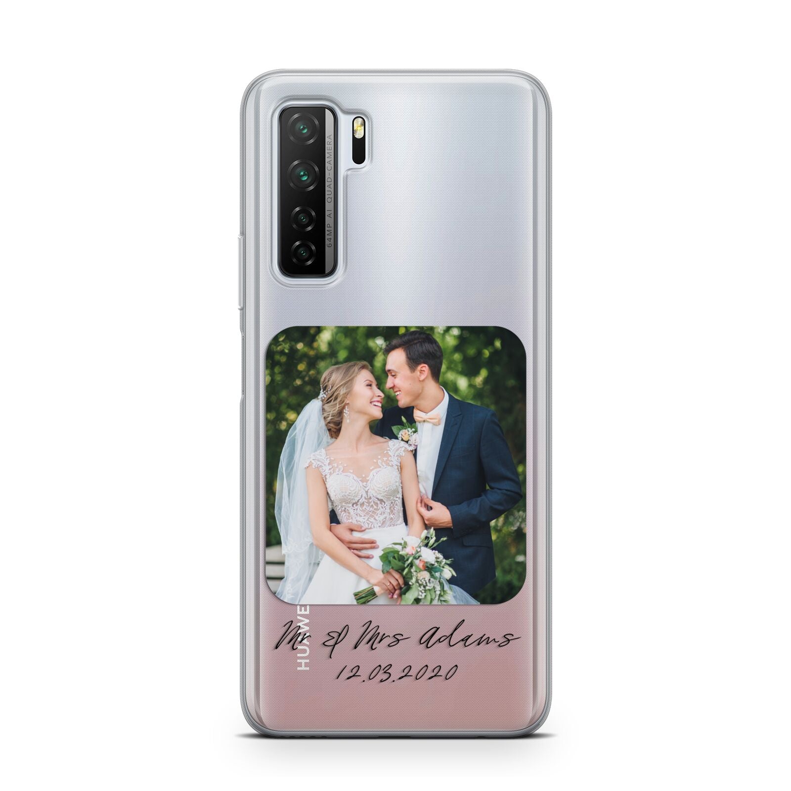 Wedding Photo Upload Keepsake with Text Huawei P40 Lite 5G Phone Case