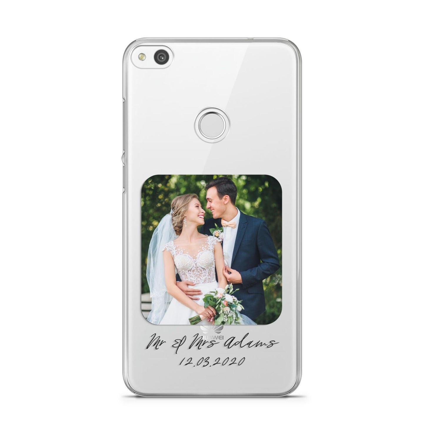 Wedding Photo Upload Keepsake with Text Huawei P8 Lite Case