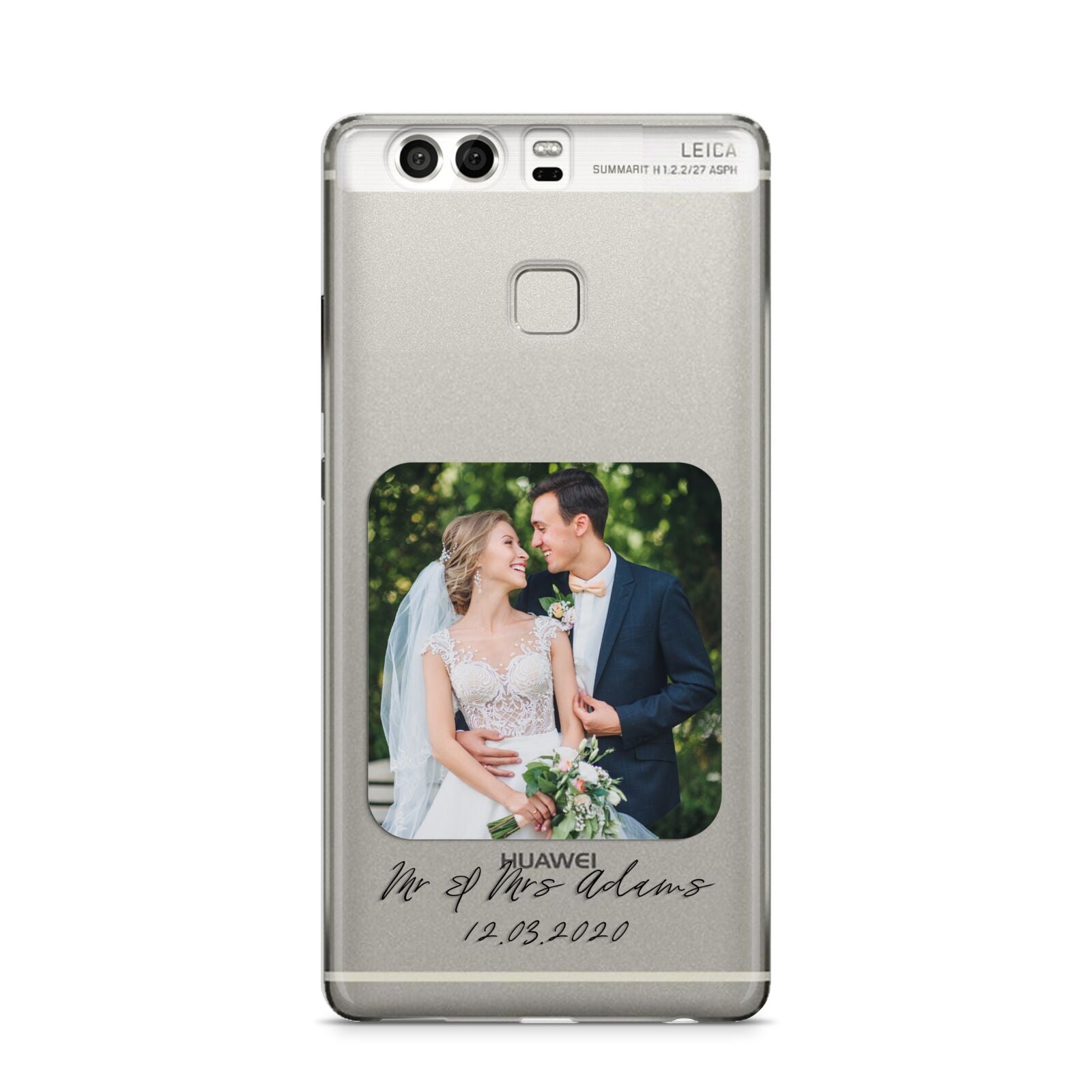 Wedding Photo Upload Keepsake with Text Huawei P9 Case