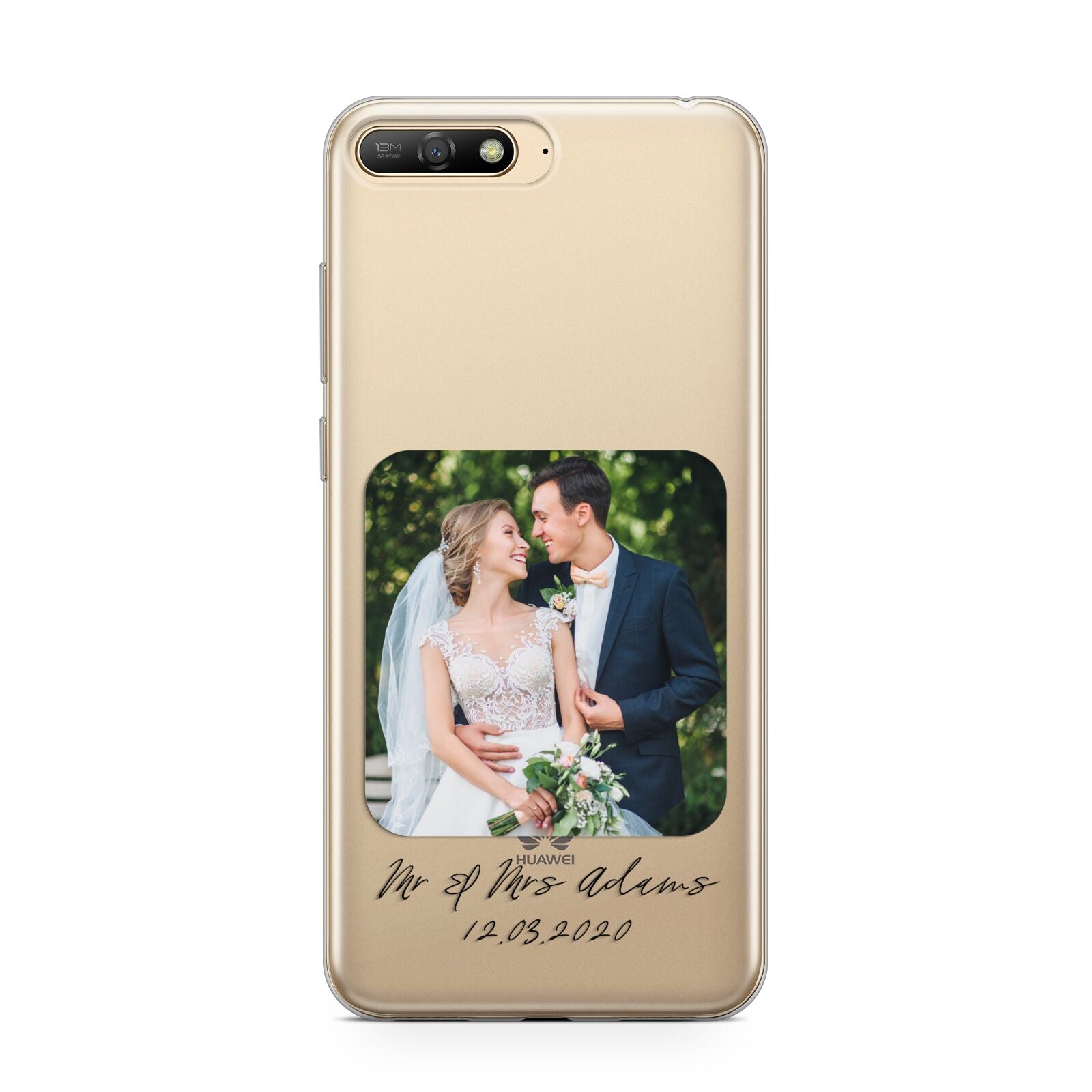 Wedding Photo Upload Keepsake with Text Huawei Y6 2018