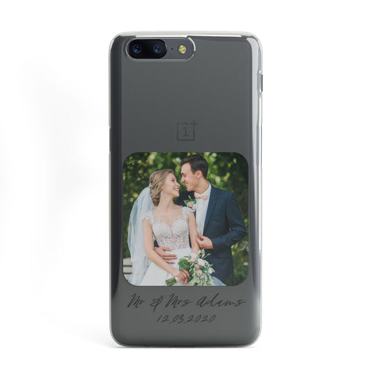 Wedding Photo Upload Keepsake with Text OnePlus Case