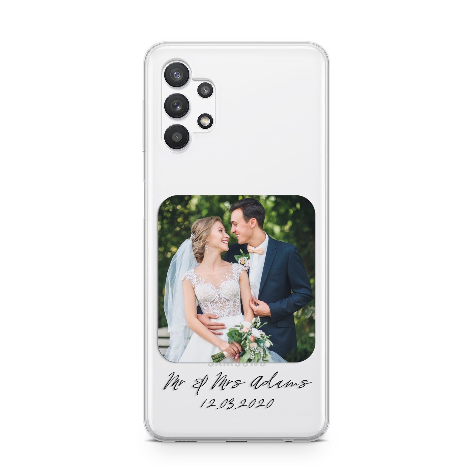 Wedding Photo Upload Keepsake with Text Samsung A32 5G Case