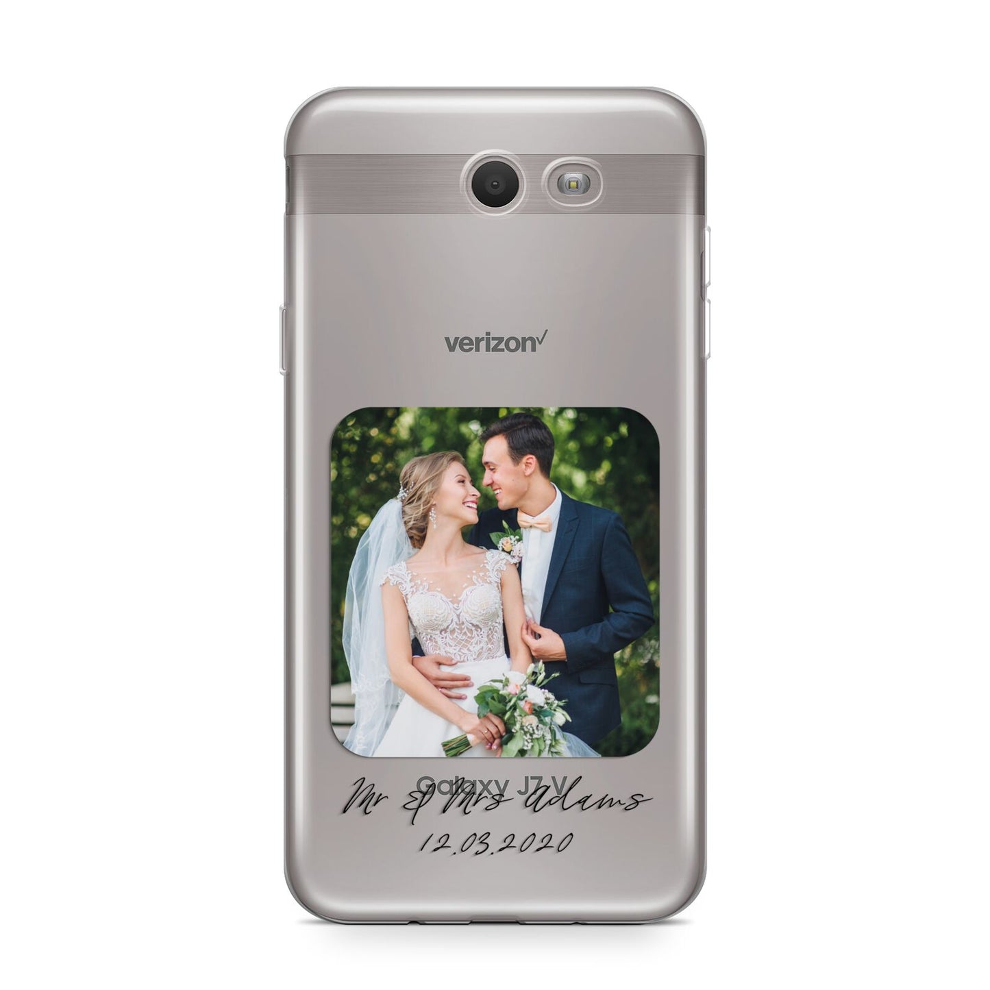 Wedding Photo Upload Keepsake with Text Samsung Galaxy J7 2017 Case