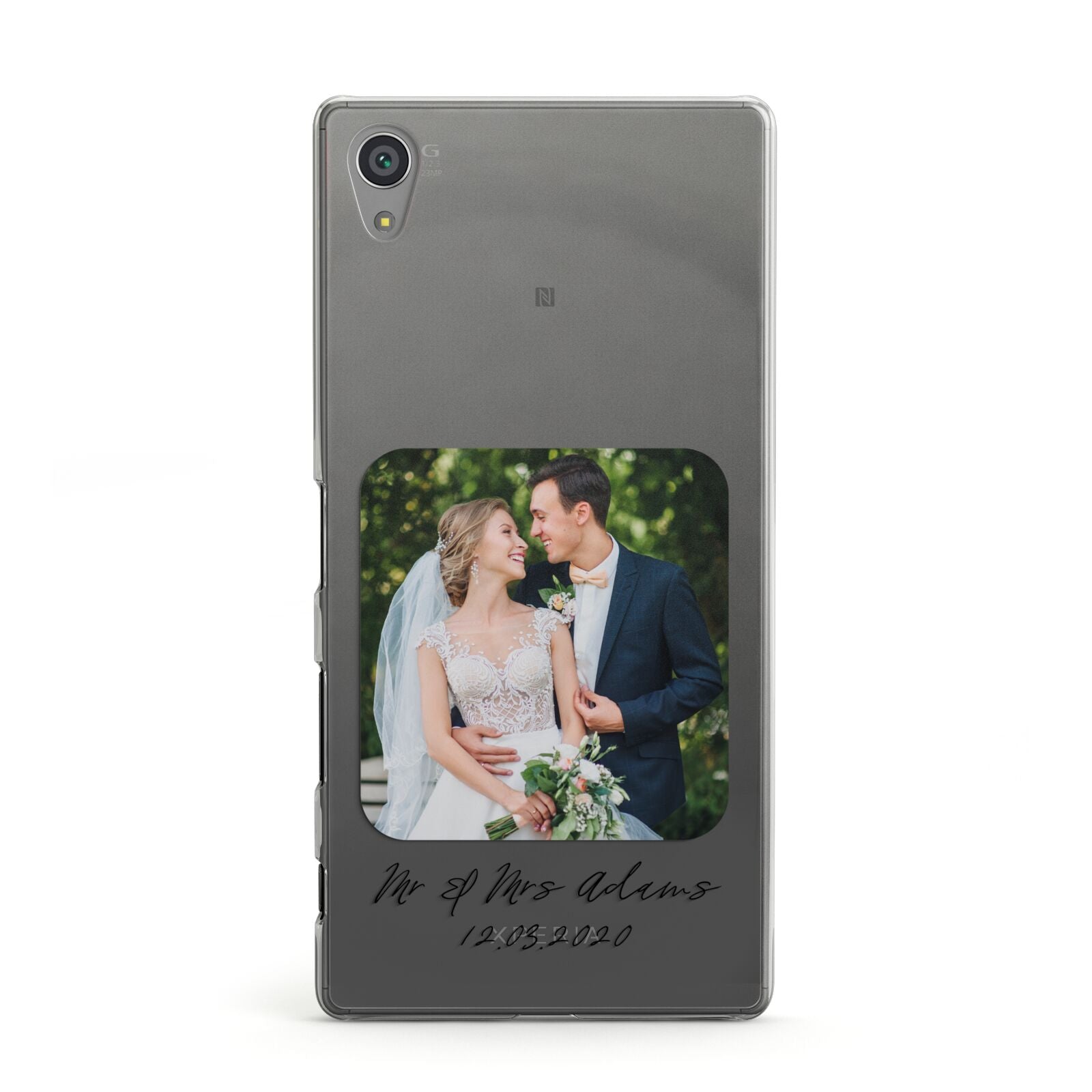 Wedding Photo Upload Keepsake with Text Sony Xperia Case