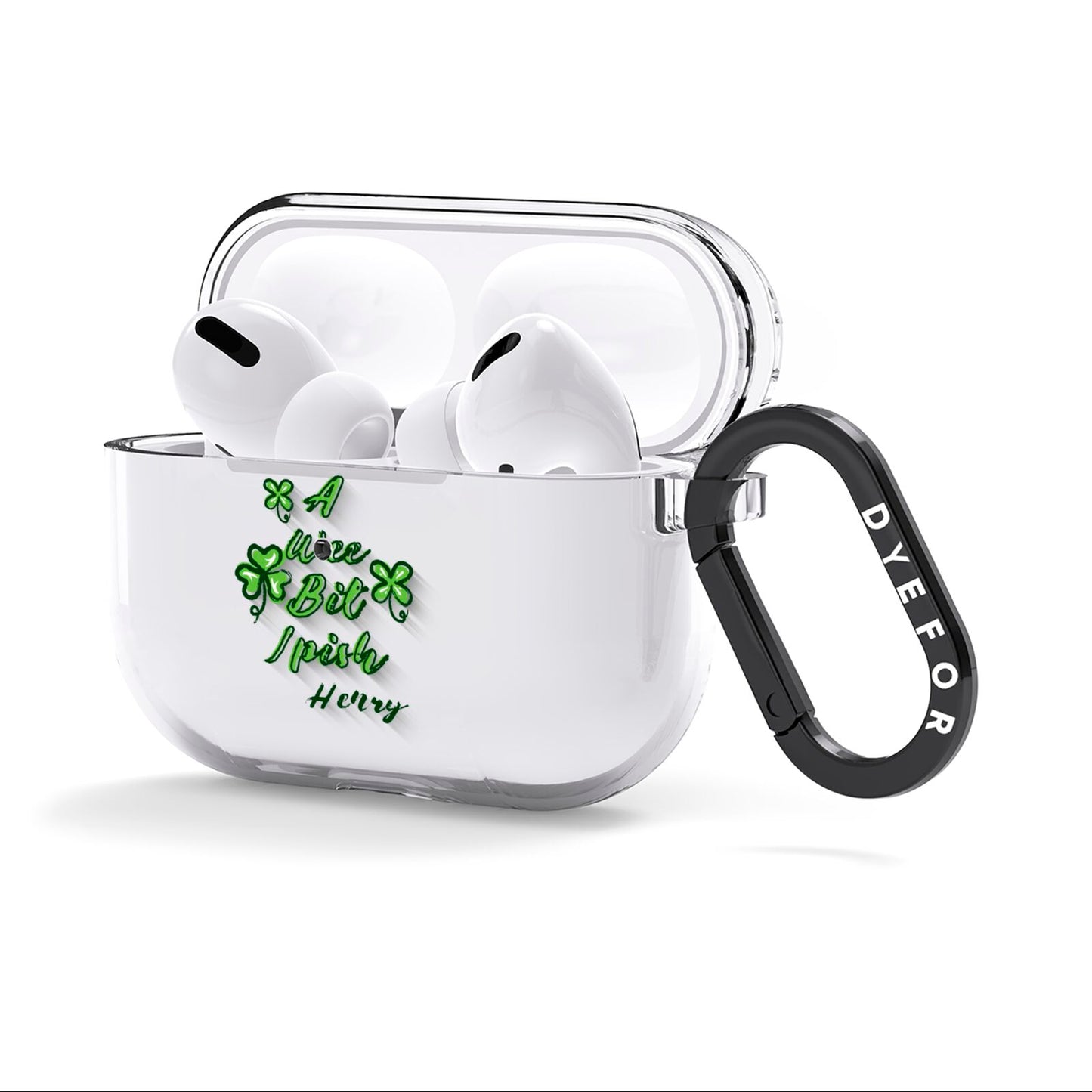 Wee Bit Irish Personalised AirPods Clear Case 3rd Gen Side Image