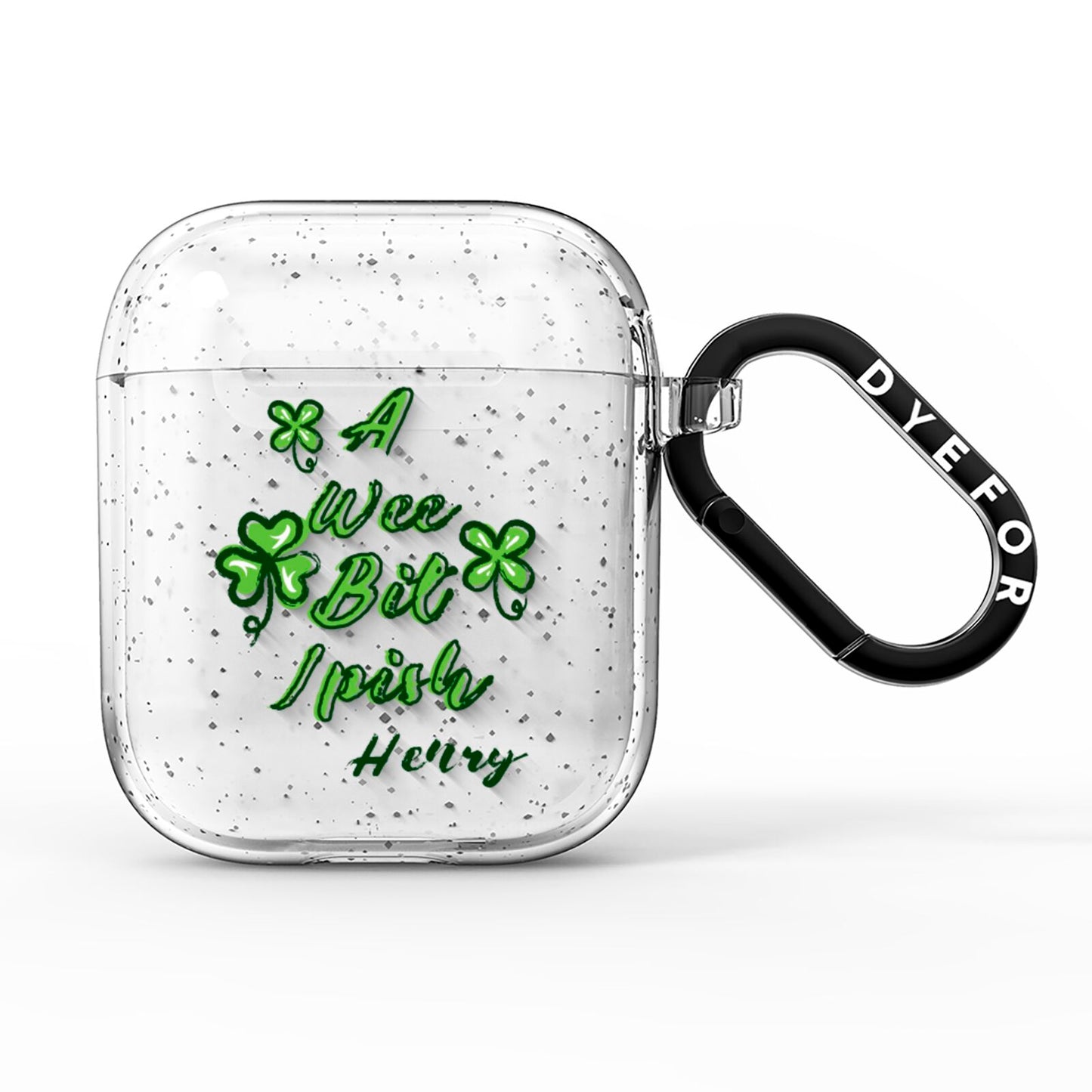 Wee Bit Irish Personalised AirPods Glitter Case