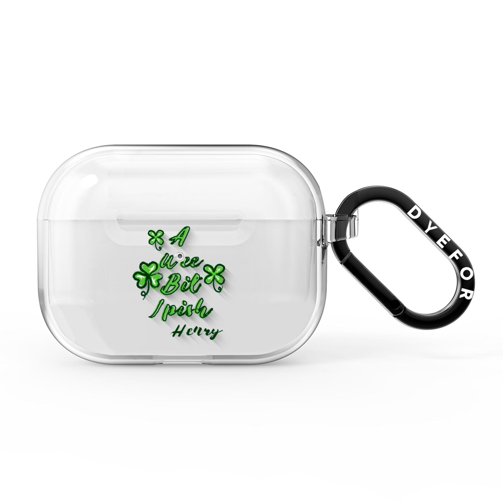 Wee Bit Irish Personalised AirPods Pro Clear Case