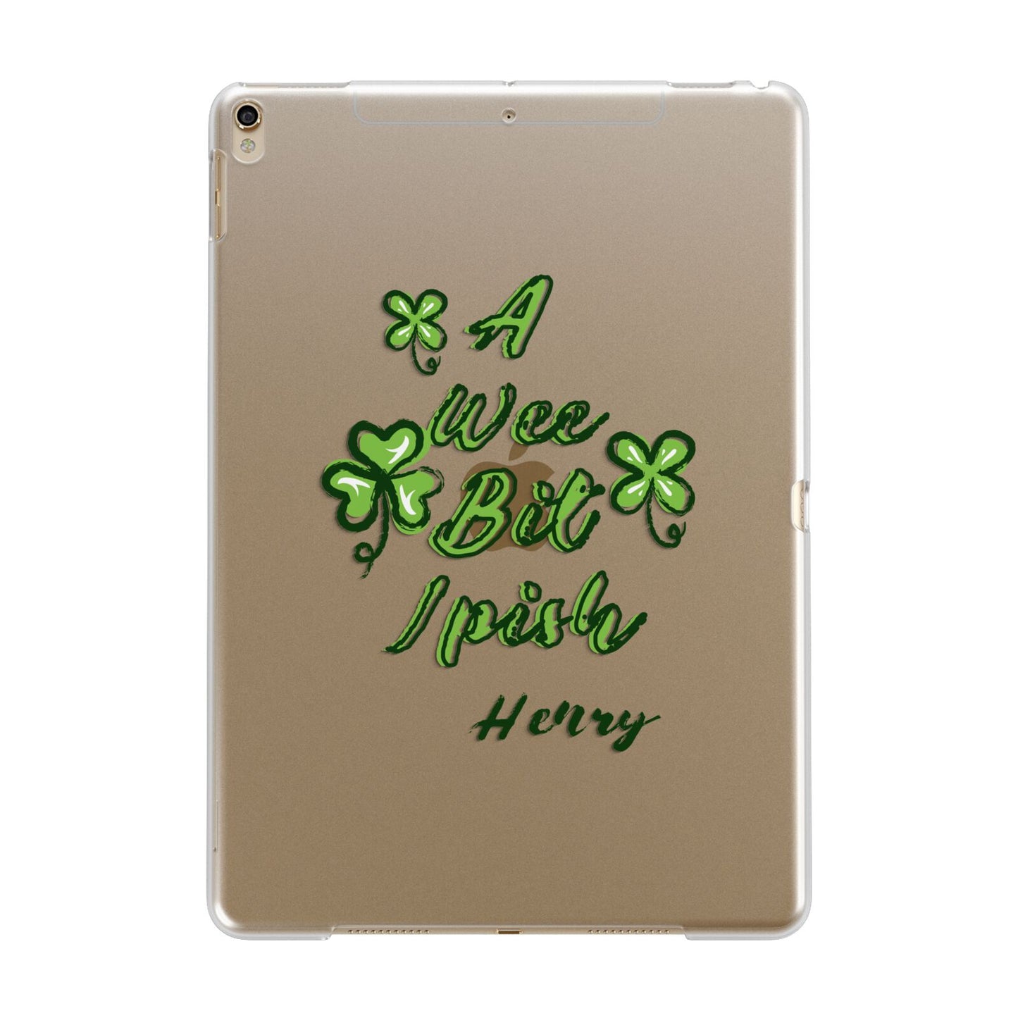 Wee Bit Irish Personalised Apple iPad Gold Case