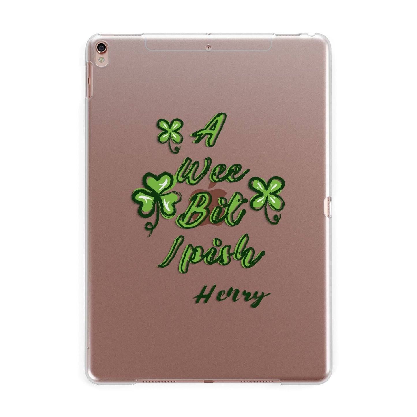 Wee Bit Irish Personalised Apple iPad Rose Gold Case