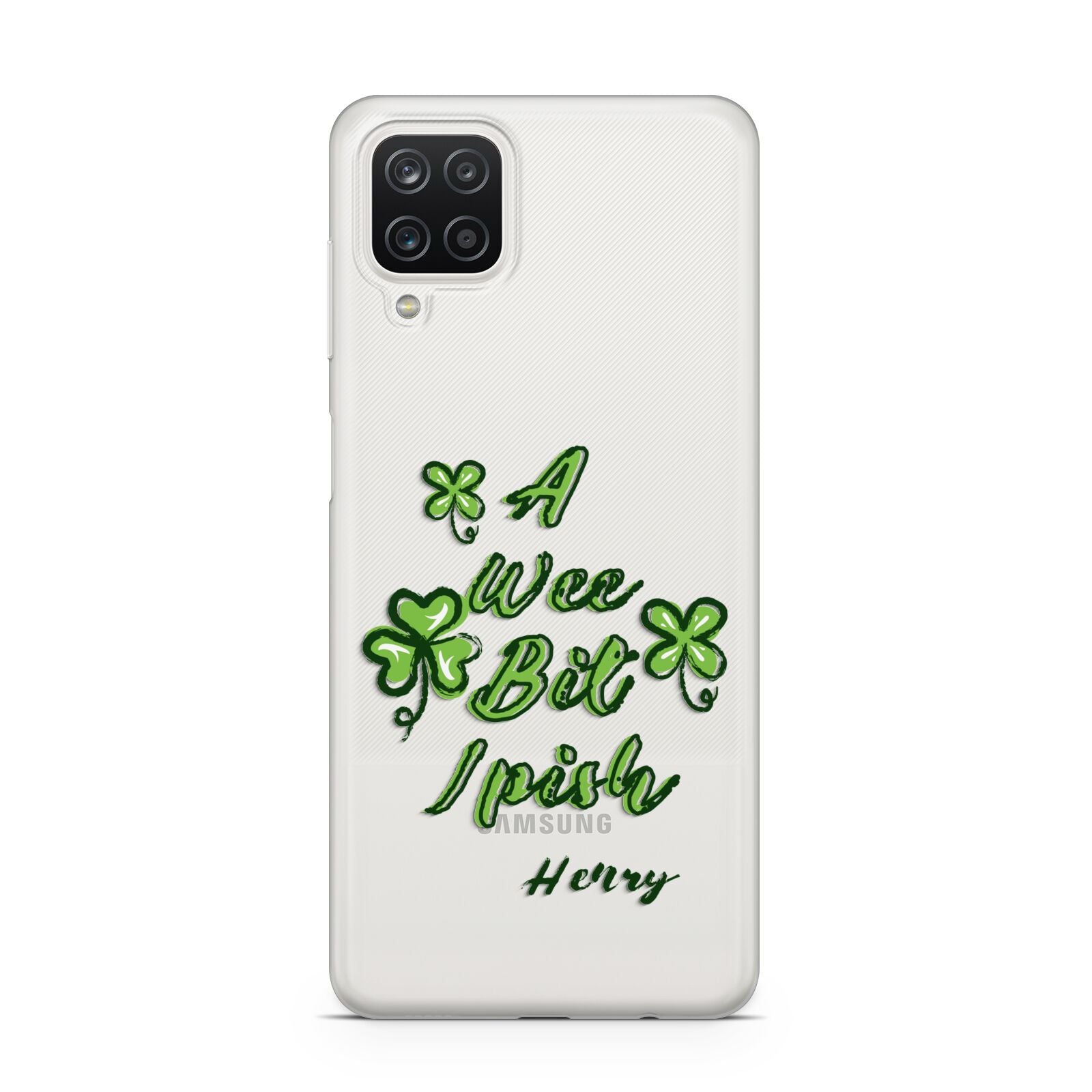 Wee Bit Irish Personalised Samsung A12 Case