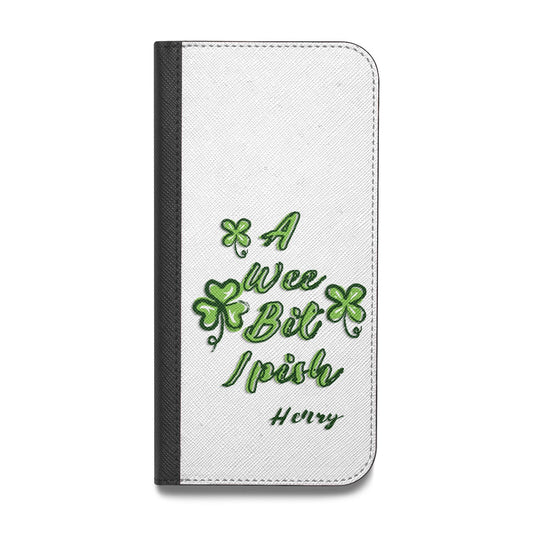 Wee Bit Irish Personalised Vegan Leather Flip iPhone Case