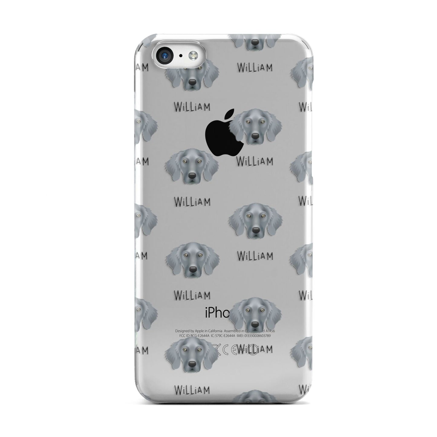 Weimaraner Icon with Name Apple iPhone 5c Case