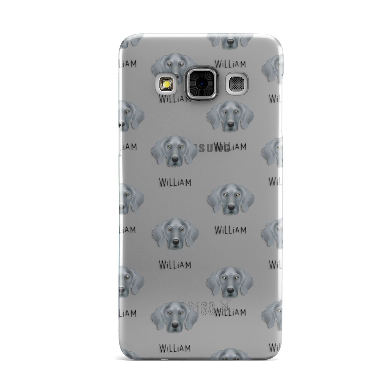 Weimaraner Icon with Name Samsung Galaxy A3 Case